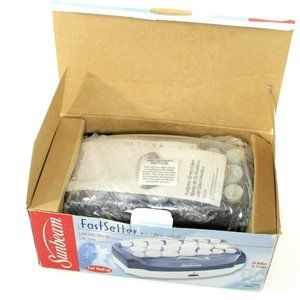 Sunbeam Fastsetter 20 Hot Rollers Curlers w/Clips